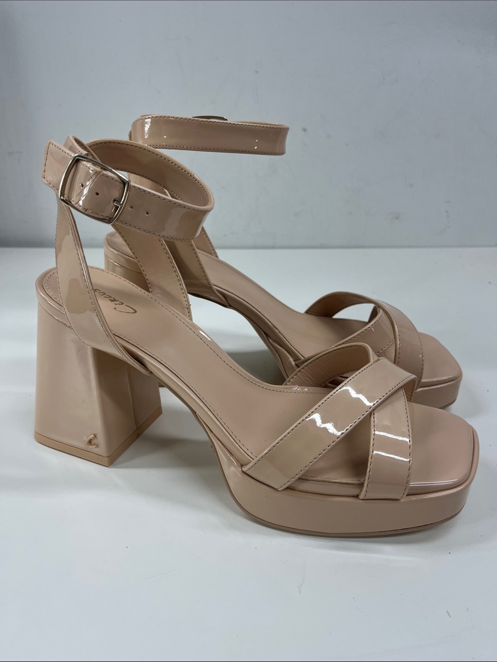 New Circus NY by Sam Edelman Kaitlyn Strappy Platform Sandals in Nude Size 9.5